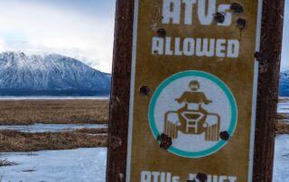 ATV Alaska sign.